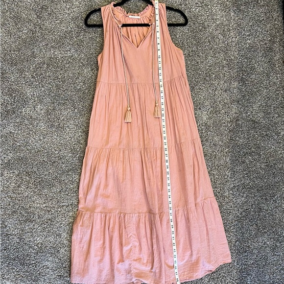 Lovestitch Boho Coral Sleeveless Maxi Dress - Picture 2 of 5